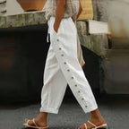 【Baumwolle Und Leinen】Bequeme Freizeithose