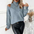 Aurenna - Jersey de moda con cuello alto